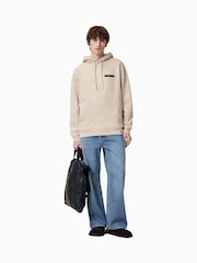 AllSaints White 100% Organic Cotton Redact Oth Hoodie - Image 1 of 8
