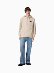 AllSaints White 100% Organic Cotton Redact Oth Hoodie - Image 4 of 8