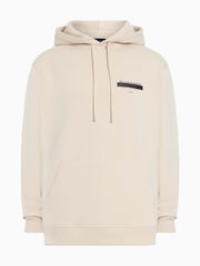 AllSaints White 100% Organic Cotton Redact Oth Hoodie - Image 8 of 8