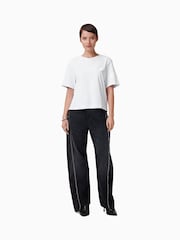 AllSaints White 100% Organic Cotton Lover Lisa T-Shirt - Image 3 of 6