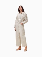 AllSaints White Jett Barrel Jeans - Image 1 of 7