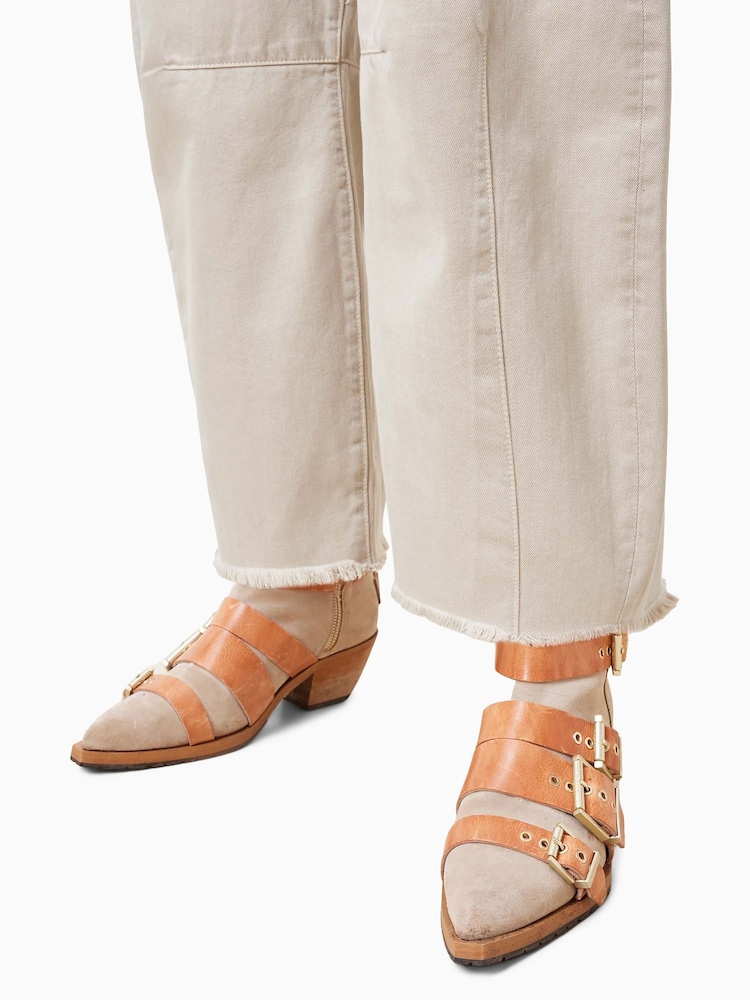Biały - AllSaints Jett Barrel Jeans - Image 4 of 7
