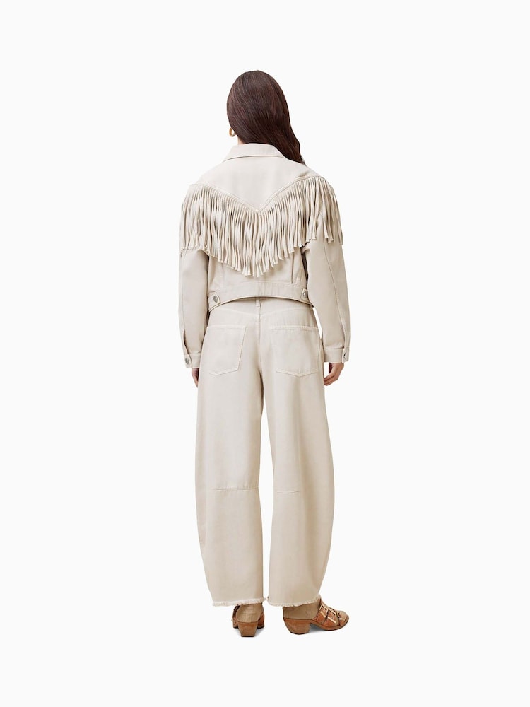 Biały - AllSaints Jett Barrel Jeans - Image 6 of 7