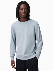 AllSaints Blue Raven Crew 100% Organic Cotton Jumper - Image 1 of 8