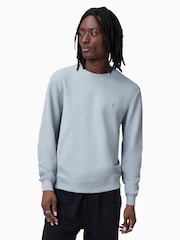 AllSaints Blue Raven Crew 100% Organic Cotton Jumper - Image 5 of 8