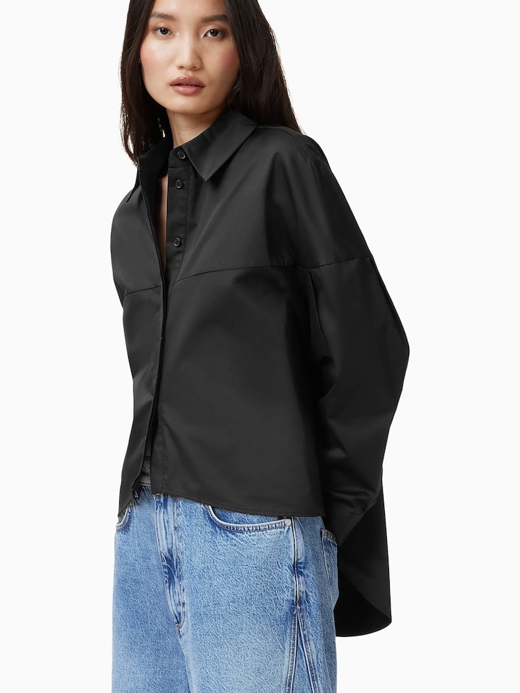 AllSaints Black Toria Shirt - Image 1 of 8