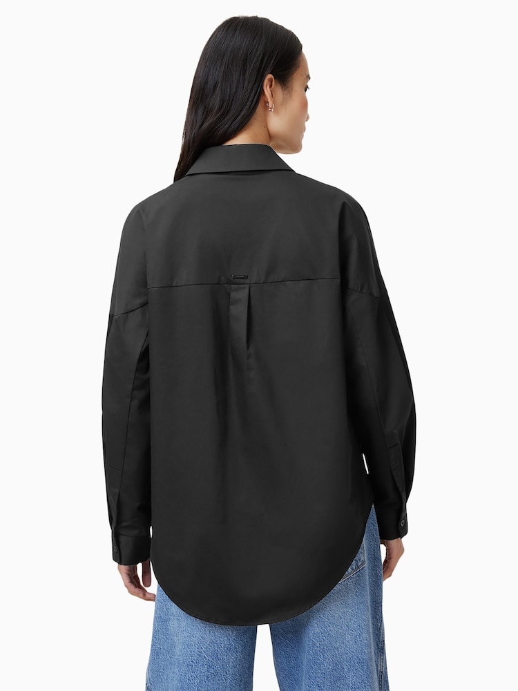 AllSaints Black Toria Shirt - Image 2 of 8