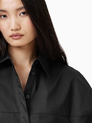 AllSaints Black Toria Shirt - Image 6 of 8