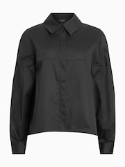 AllSaints Black Toria Shirt - Image 8 of 8