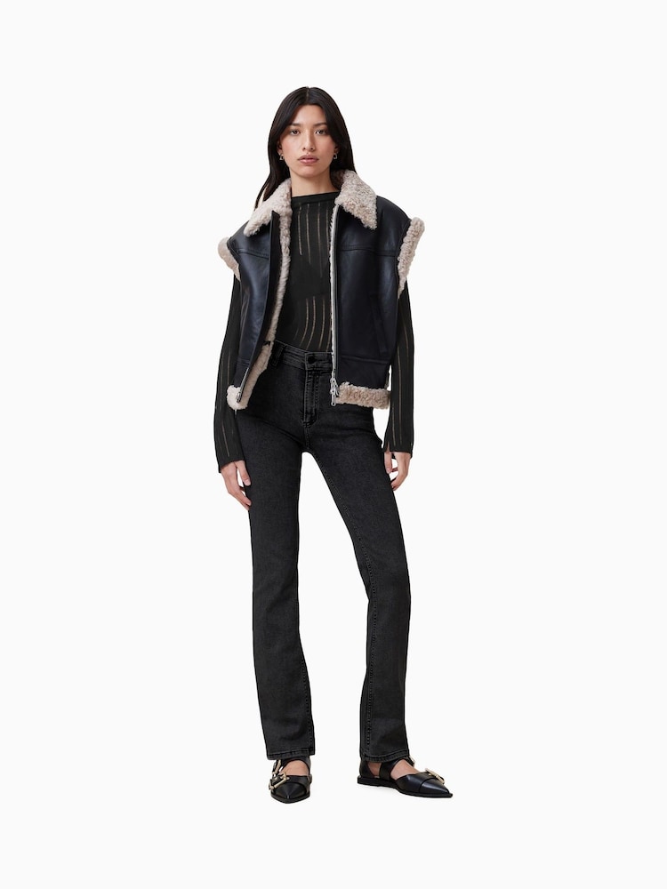 AllSaints Black Aki Long Sleeve T-Shirt - Image 3 of 6