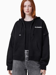 AllSaints Black Patcher Amphia Hoodie - Image 12 of 13