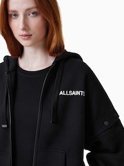 AllSaints Black Patcher Amphia Hoodie - Image 5 of 13