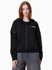 AllSaints Black Patcher Amphia Hoodie - Image 6 of 13