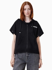 AllSaints Black Patcher Amphia Hoodie - Image 8 of 13
