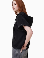 AllSaints Black Patcher Amphia Hoodie - Image 9 of 13