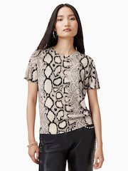 AllSaints White Anouk T-Shirt - Image 1 of 7