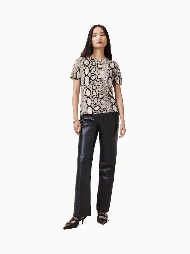 AllSaints White Anouk T-Shirt - Image 4 of 7