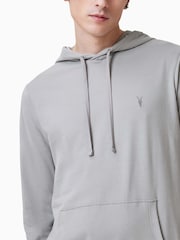 AllSaints Grey 100% Organic Cotton Brace Oth Hoodie - Image 2 of 7