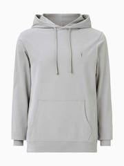 AllSaints Grey 100% Organic Cotton Brace Oth Hoodie - Image 7 of 7