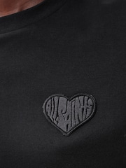 AllSaints Black 100% Organic Cotton Lover Lisa T-Shirt - Image 7 of 8