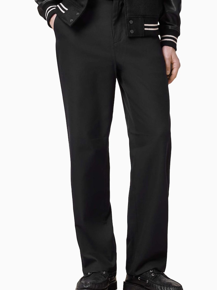 AllSaints Black Locke Trousers - Image 1 of 7 AllSaints Black Locke Trousers - Image 1 of 7