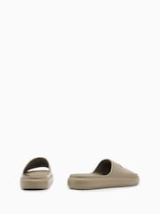 AllSaints Grey Dune Sliders - Image 3 of 5