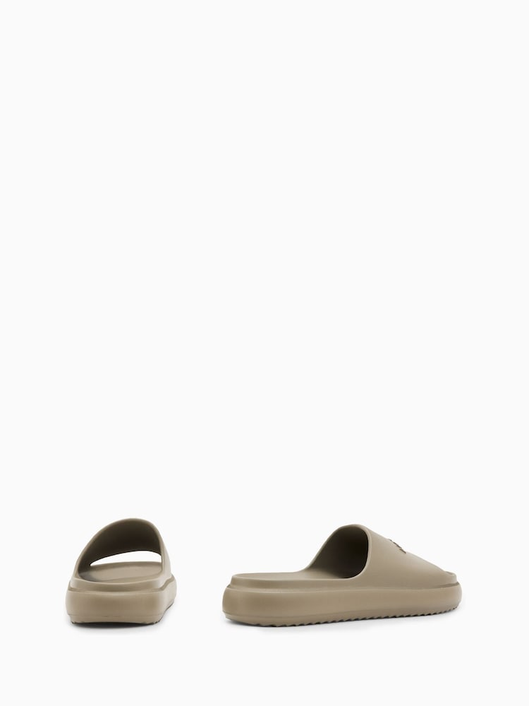 AllSaints Grey Dune Sliders - Image 3 of 5