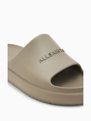 AllSaints Grey Dune Sliders - Image 5 of 5