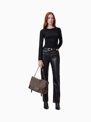 AllSaints Black Bec Long Sleeve T-Shirt - Image 3 of 8