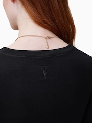 AllSaints Black Bec Long Sleeve T-Shirt - Image 4 of 8