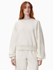 Белый - AllSaints Dani Haven Cotton Sweater - Изображение 1 из 7
