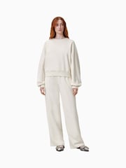 Белый - AllSaints Dani Haven Cotton Sweater - Изображение 3 из 7