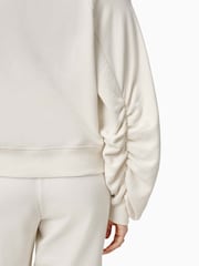Белый - AllSaints Dani Haven Cotton Sweater - Изображение 5 из 7