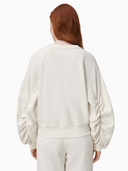 Белый - AllSaints Dani Haven Cotton Sweater - Изображение 6 из 7