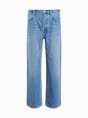 AllSaints Blue Lenny 100% Organic Cotton Jeans - Image 10 of 10