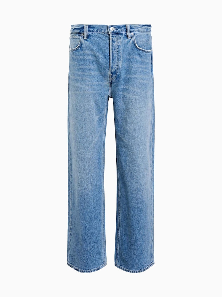 AllSaints Blue Lenny 100% Organic Cotton Jeans - Image 10 of 10
