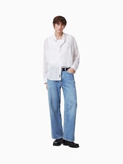 AllSaints Blue Lenny 100% Organic Cotton Jeans - Image 5 of 10