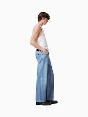 AllSaints Blue Lenny 100% Organic Cotton Jeans - Image 6 of 10