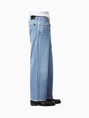 AllSaints Blue Lenny 100% Organic Cotton Jeans - Image 7 of 10