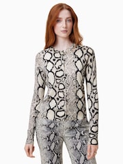 AllSaints Brown Anouk Cardigan - Image 1 of 6