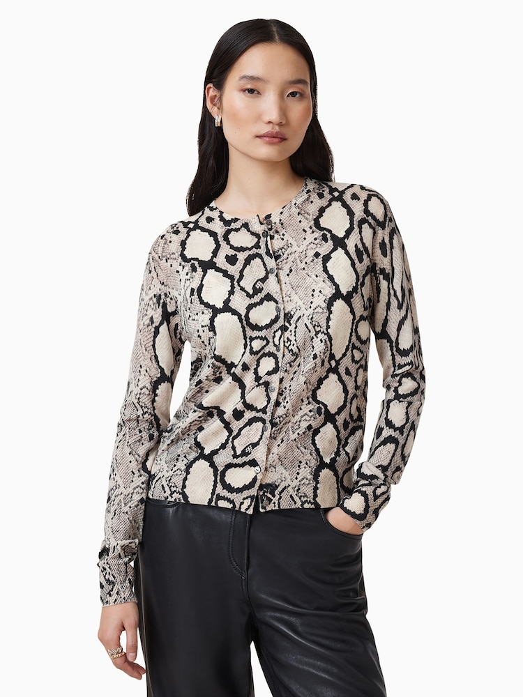 AllSaints Brown Anouk Cardigan - Image 2 of 6