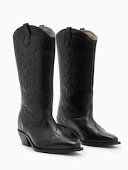 AllSaints Black Dolly Boots - Image 4 of 7