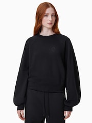 Черный - AllSaints Dani Haven Cotton Sweater - Изображение 1 из 7