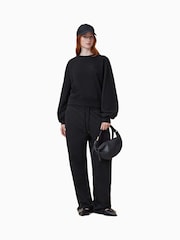 Черный - AllSaints Dani Haven Cotton Sweater - Изображение 3 из 7