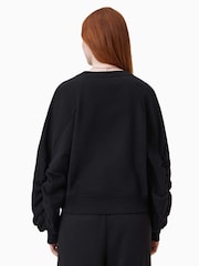 Черный - AllSaints Dani Haven Cotton Sweater - Изображение 6 из 7