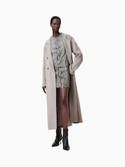 AllSaints White Renai Snake Skirt - Image 1 of 8