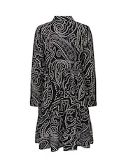 JDY Black Long Sleeve Mini Shirt Dress - Image 6 of 6