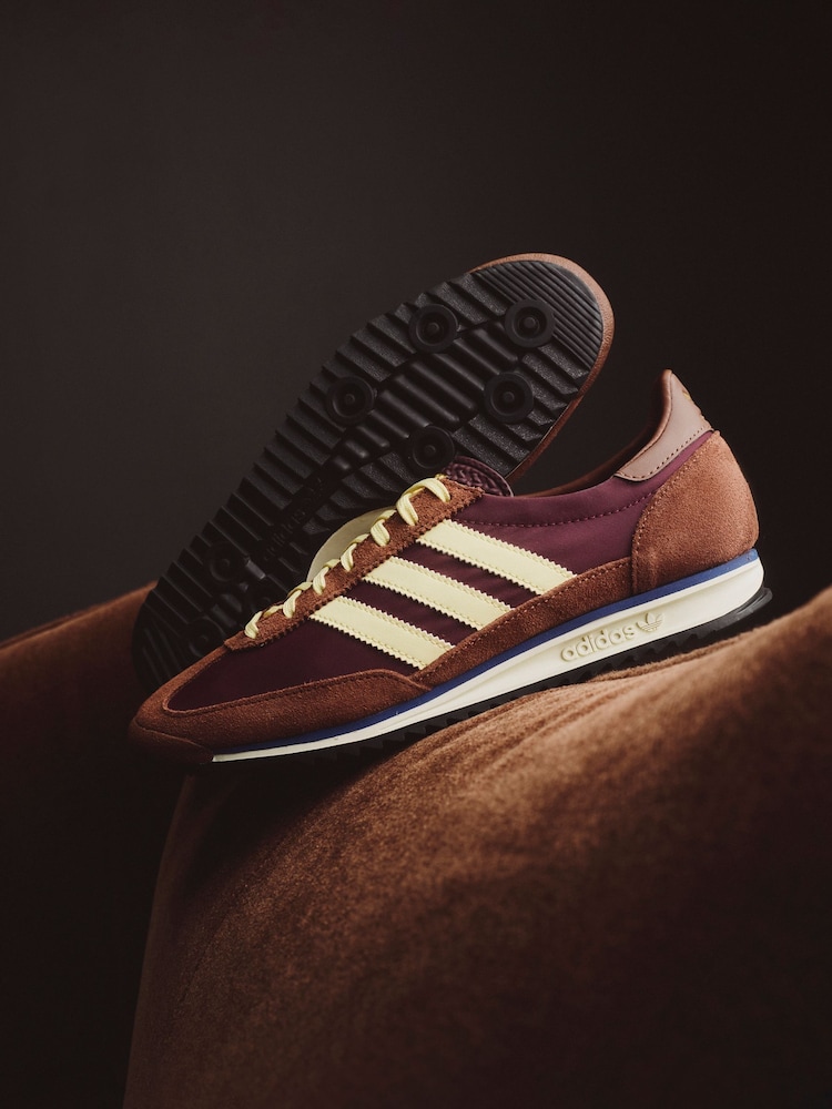 adidas gazelle silver green womens Adidas Mujer SL 72 OG Maroon Preloved Brown  Newcop