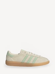 adidas Originals White/Green Bermuda Trainers - Image 1 of 9