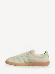 adidas Originals White/Green Bermuda Trainers - Image 2 of 9